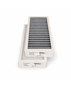 Alternative G2 + ePM1 carbon filter set compatible with EvoAir A60T ventilation unit – replacement air filters with activated carbon for fine particle filtration, odor reduction, and improved indoor air quality.