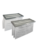 ENERVENT PALLAS F7 + M5 filter set – replacement pocket filters for PALLAS ventilation unit, designed for efficient fine dust, pollen removal, and improved indoor air quality.

Typical sets include one F7 (ePM1 ~55–60%) supply filter and one M5 (ePM10 ~