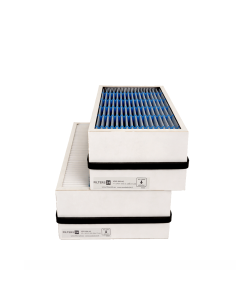 Alternative carbon filter set compatible with SYSTEMAIR SAVE VSR 200 ventilation unit – activated carbon replacement air filters for odor removal and improved indoor air quality.